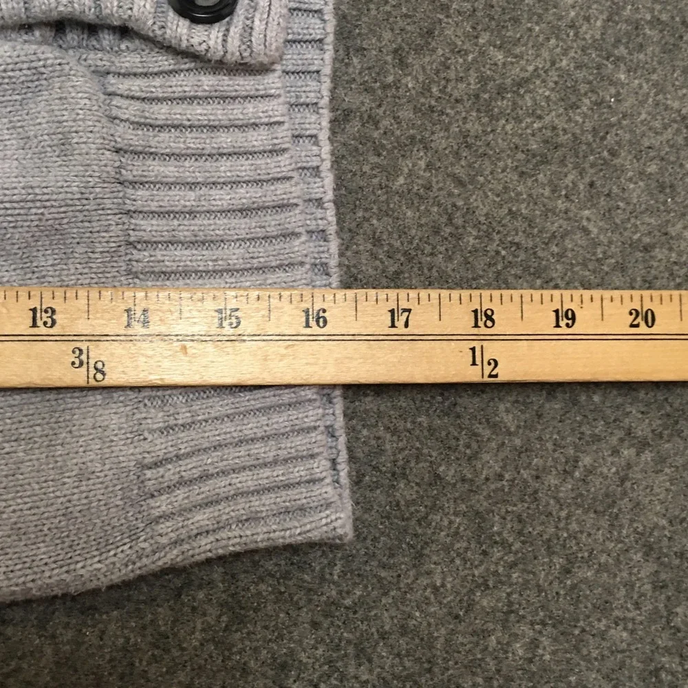 Gymboree Cardigan Sweater Boys Size 4 Grey Fair Isle Shawl Collar Cotton Preppy